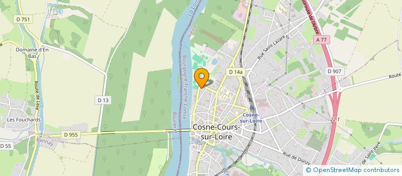 localisation de l'entreprise UCS PETANQUE COSNE-COURS SUR LOIRE à COSNE-COURS-SUR-LOIRE