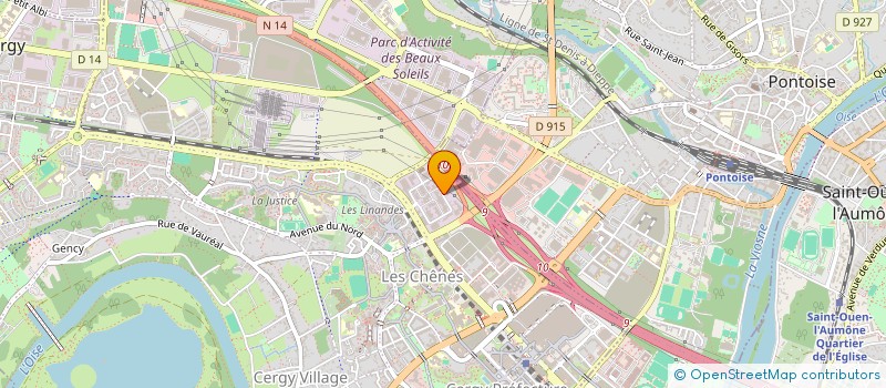 localisation de l'entreprise UD CFDT 95 à CERGY