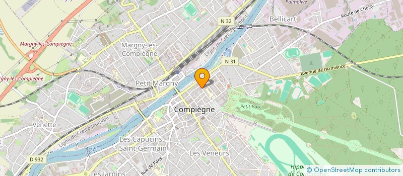 localisation de l'entreprise UD CFTC OISE  COMPIEGNE