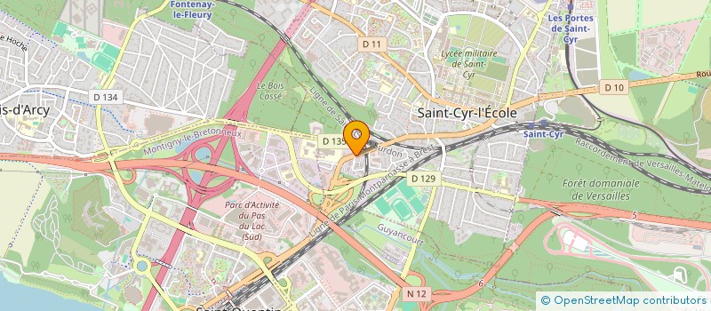 localisation de l'entreprise UD CONTINUATION  SAINT-CYR-L'ECOLE