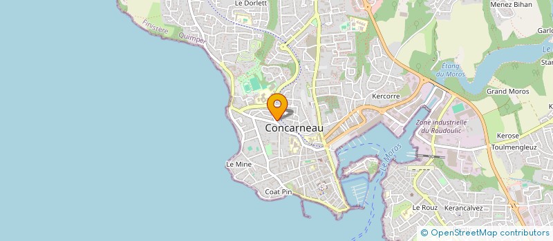 localisation de l'entreprise UD SAILING DESIGN  CONCARNEAU