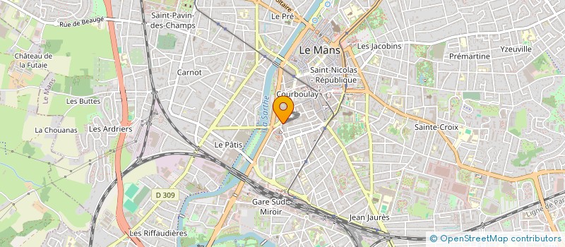 localisation de l'entreprise UD UNSA DE LA SARTHE  LE MANS