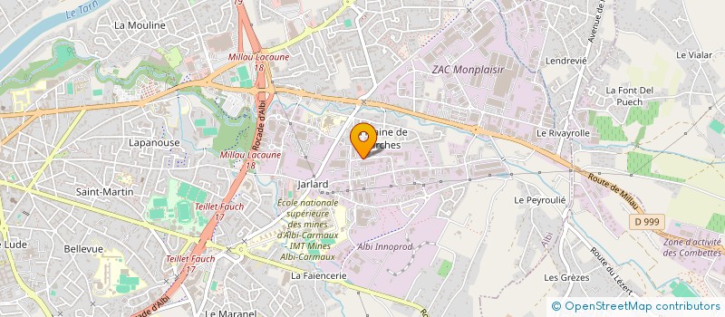 localisation de l'entreprise UD UNSA DU TARN à ALBI