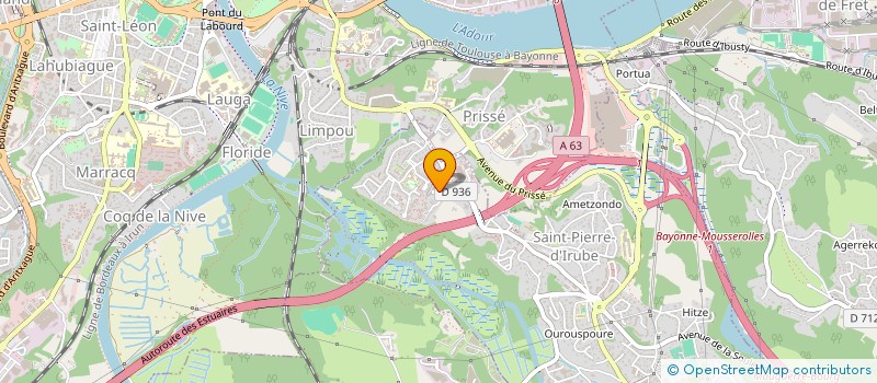 localisation de l'entreprise UDA  SAINT-PIERRE-D'IRUBE