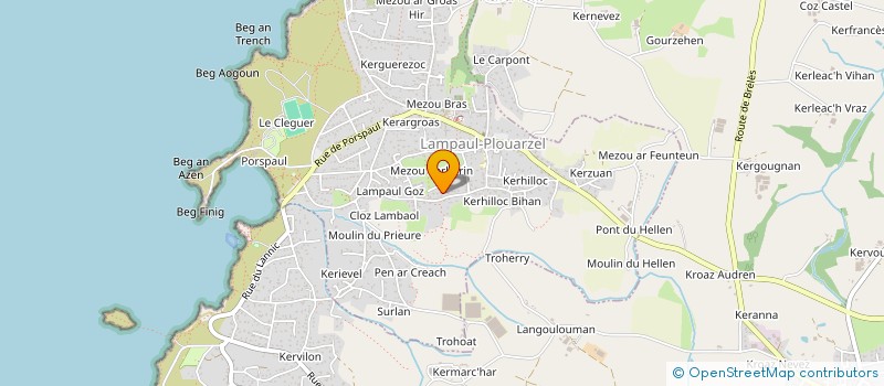 localisation de l'entreprise UDAREN MATE  LAMPAUL-PLOUARZEL