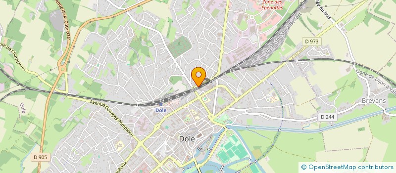 localisation de l'entreprise UDC PROPERTIES à DOLE