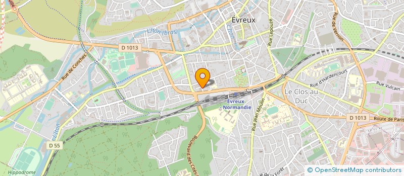 localisation de l'entreprise UDCGC UNION DEPARTEMENTALE CGC à EVREUX