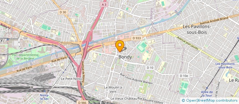 localisation de l'entreprise UDCRN à BONDY