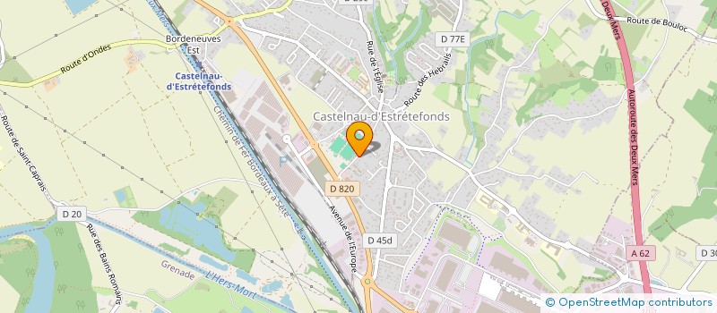 localisation de l'entreprise UDEF à CASTELNAU-D'ESTRETEFONDS