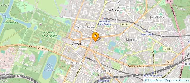 localisation de l'entreprise UDEGEP à VERSAILLES