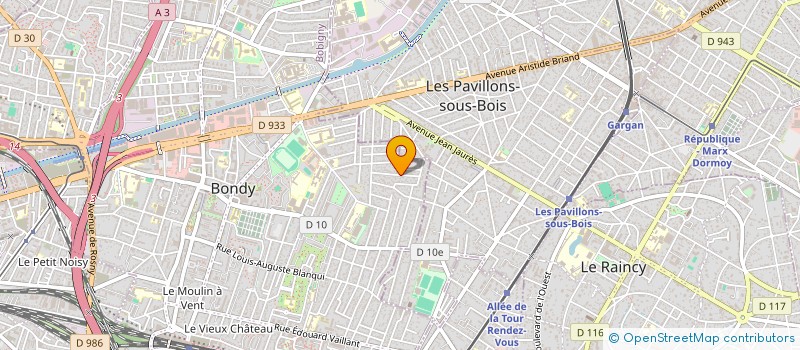 localisation de l'entreprise UDERZO  BONDY