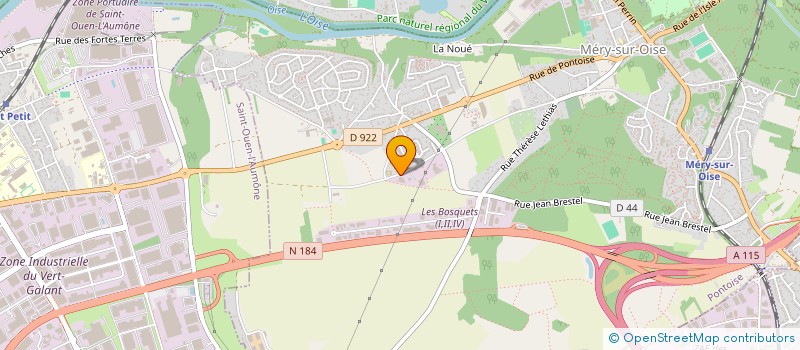 localisation de l'entreprise UDEX FRANCE à MERY-SUR-OISE