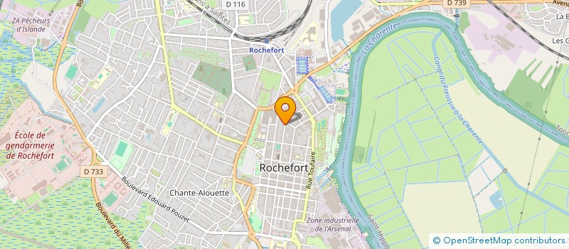 localisation de l'entreprise UDF CHARENTE MARITIME  ROCHEFORT