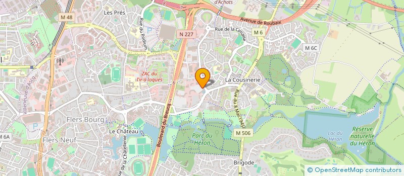 localisation de l'entreprise UDF COURTAGE  VILLENEUVE-D'ASCQ