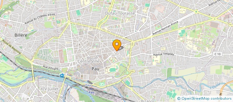 localisation de l'entreprise UDF SUD-OUEST à PAU