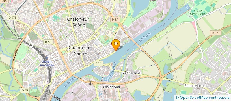 localisation de l'entreprise UDGE - UNION DEPARTEMENTALE DE LA GLISSADE URBAINE  CHALON-SUR-SAONE