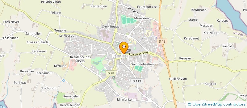 localisation de l'entreprise UDICA  LANNILIS