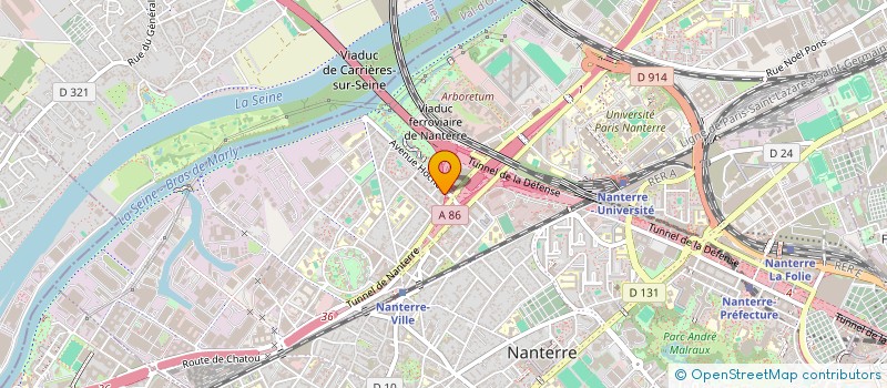 localisation de l'entreprise UDIVA  NANTERRE