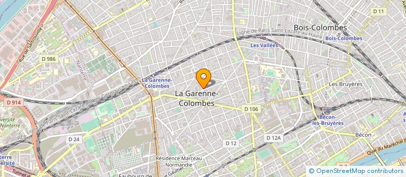 localisation de l'entreprise UDLM à LA GARENNE COLOMBES