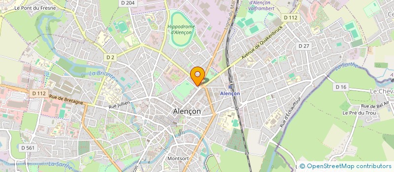 localisation de l'entreprise UDM BOIS 61 à ALENCON