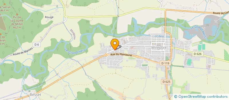 localisation de l'entreprise UDM SERVICES à MIREPOIX