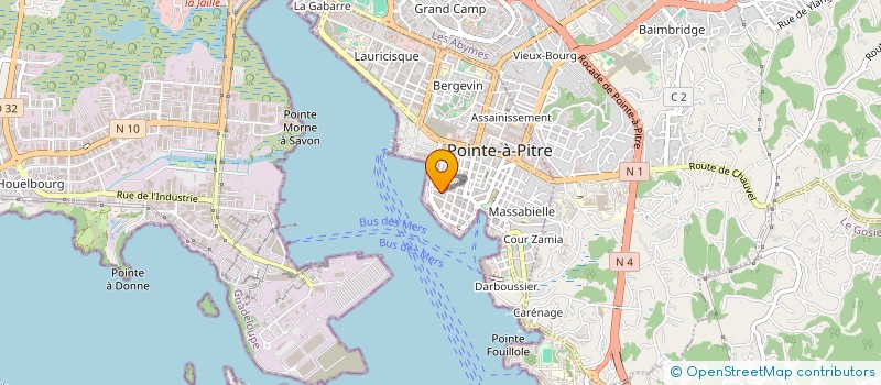 localisation de l'entreprise UDMI UNION DEP MOUVTS JEUNESSE à POINTE A PITRE