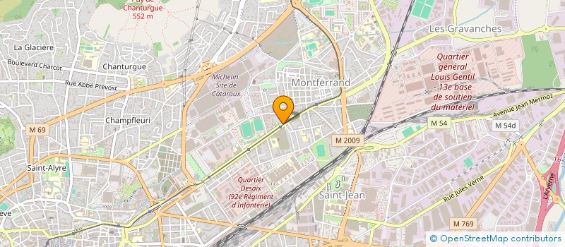 localisation de l'entreprise UDOGEC DU PUY DE DOME  CLERMONT-FERRAND