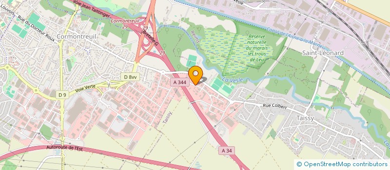 localisation de l'entreprise UDOGEC MARNE-ARDENNES  TAISSY