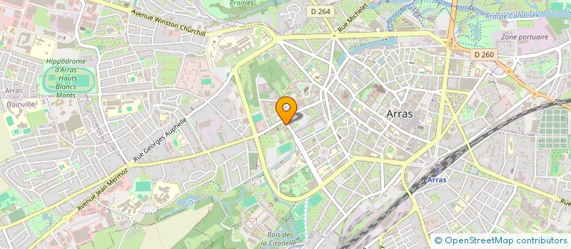 localisation de l'entreprise UDOGEC62 à ARRAS