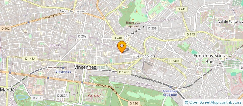 localisation de l'entreprise UDS  VINCENNES