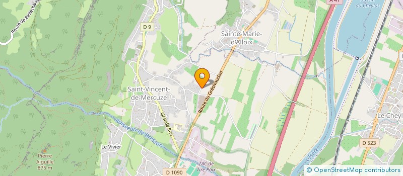 localisation de l'entreprise UDUMBARA  SAINT-VINCENT-DE-MERCUZE