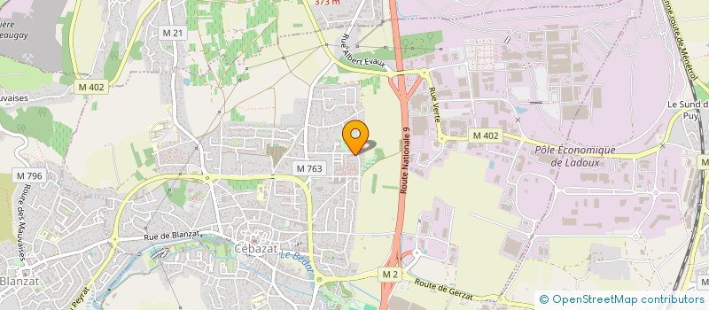 localisation de l'entreprise UDZIMA  CLERMONT-FERRAND