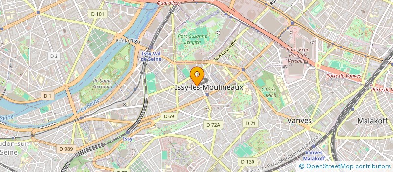 localisation de l'entreprise UEC IMMOBILIER  ISSY-LES-MOULINEAUX