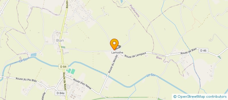 localisation de l'entreprise UEL INVEST  BLAN