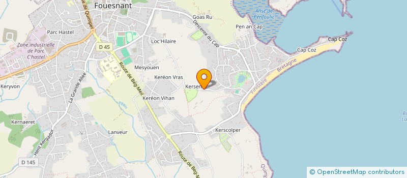 localisation de l'entreprise UES DE KERSENTIC FOUESNANT à FOUESNANT
