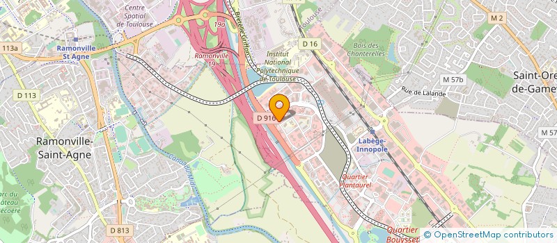 localisation de l'entreprise UES FAC'STUDIOS  LABEGE