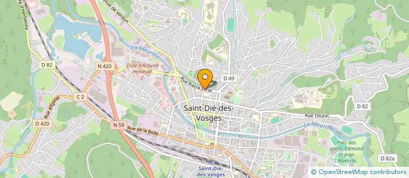localisation de l'entreprise UF 10TRIB à SAINT-DIE-DES-VOSGES