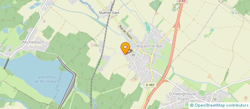 localisation de l'entreprise UF IMMO  ASPACH-LE-BAS