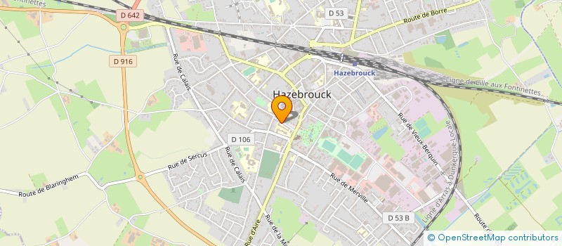 localisation de l'entreprise UFA DEPOORTER à HAZEBROUCK