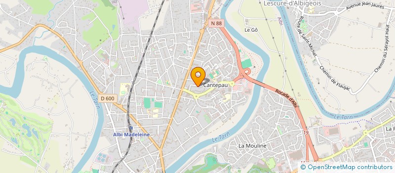 localisation de l'entreprise UFC QUE CHOISIR à ALBI