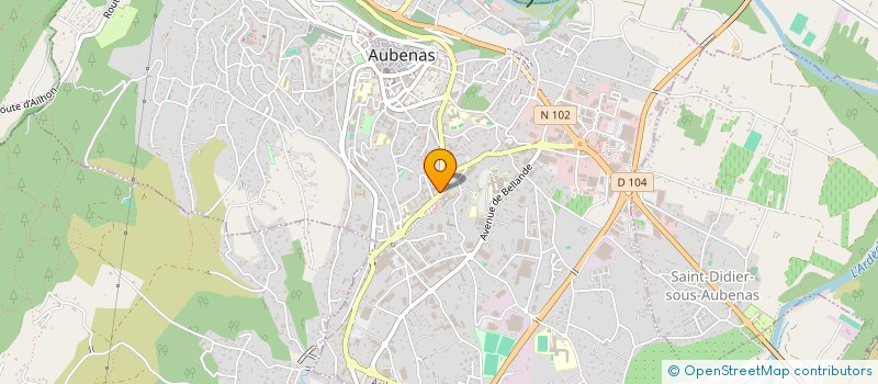localisation de l'entreprise UFC-QUE-CHOISIR DE L ARDECHE à AUBENAS