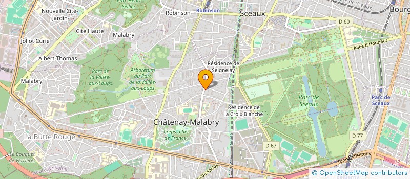 localisation de l'entreprise UFC QUE CHOISIR HAUT DE SEINE SUD  CHATENAY-MALABRY