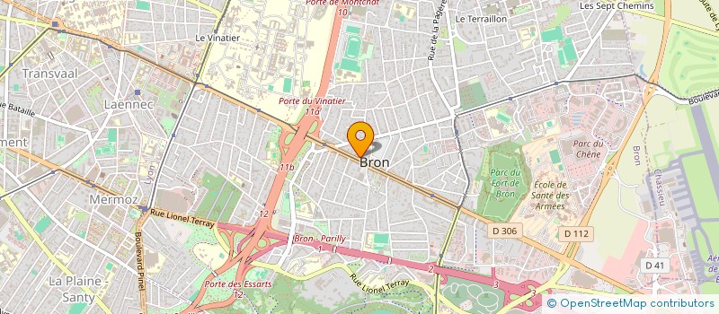 localisation de l'entreprise UFC TAXI à BRON