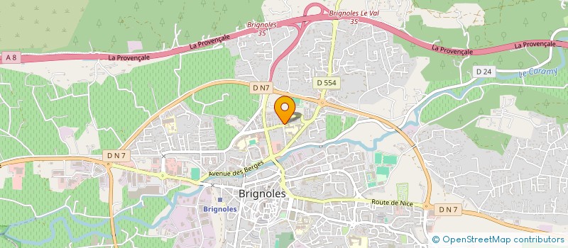 localisation de l'entreprise UFDA à BRIGNOLES
