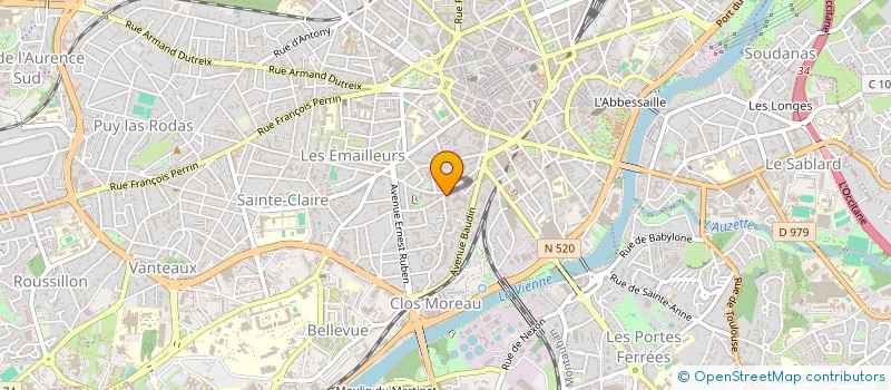 localisation de l'entreprise UFFI COP BUISSON BROSSOLLET à LIMOGES