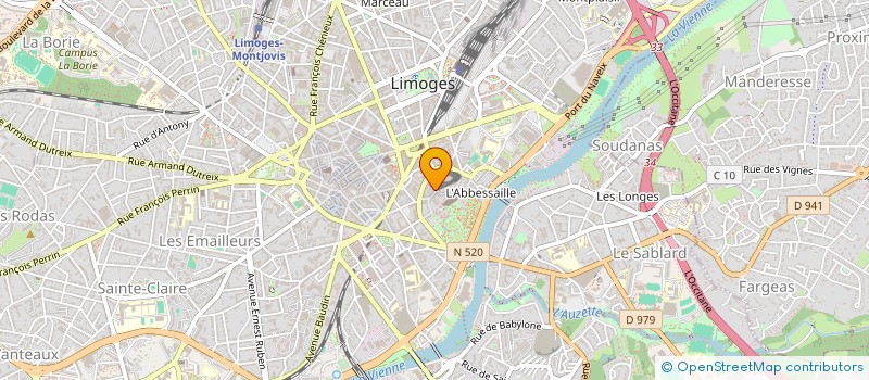 localisation de l'entreprise UFFI COP HAUTE CITE 2 à LIMOGES