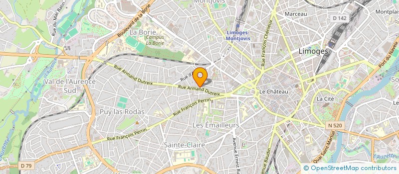 localisation de l'entreprise UFFI COP LAVOISIER à LIMOGES