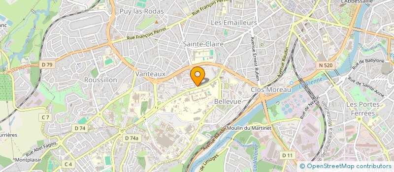 localisation de l'entreprise UFFI COP NAUGEAT- P CURIE à LIMOGES