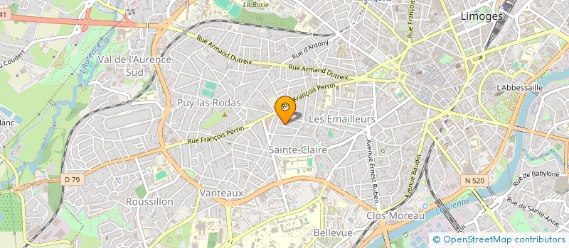 localisation de l'entreprise UFFI COP RUE INGRES 24 à LIMOGES