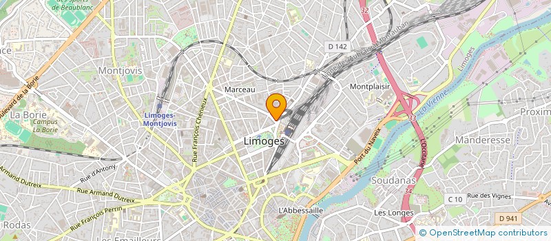 localisation de l'entreprise UFFI COP THEODORE BAC à LIMOGES